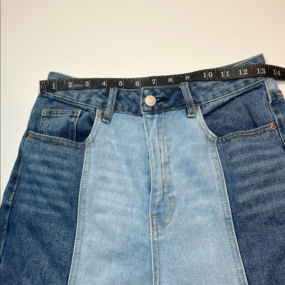 Pacsun Jeans women Eco Two-Tone '90s Boyfriend straight leg vintage‎ inspired 27 - Picture 7 of 13